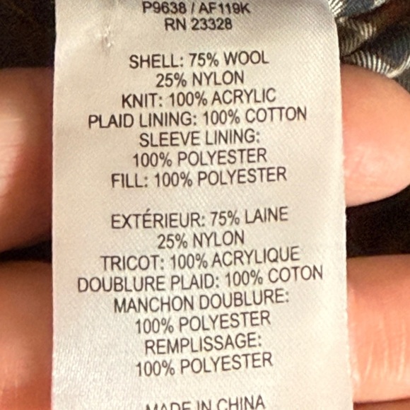 Pendleton Wonen's Navy Timberline Field Winter Coat Jacket, size 2 - Picture 9 of 10